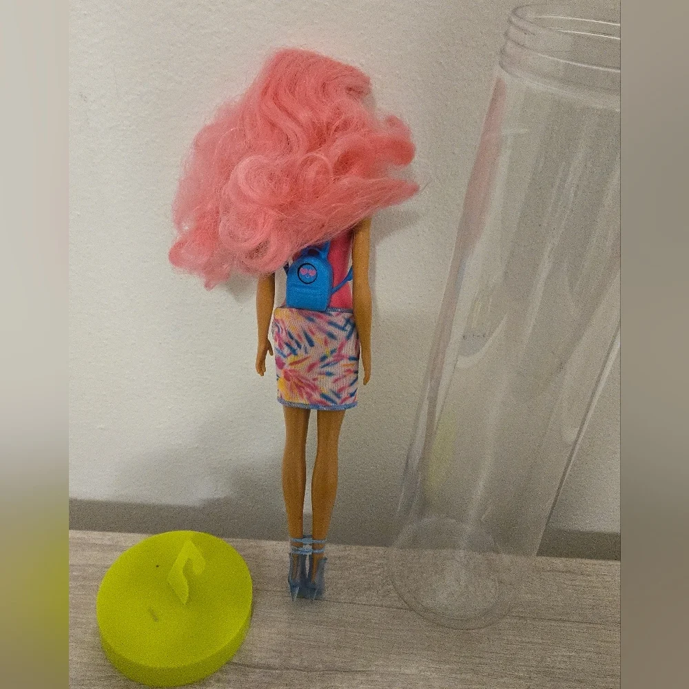 Barbie Color Reveal Neon Tie Dye Fashion Doll with Accessories Color Changing